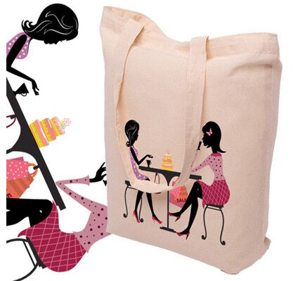 Torba shopperbag eko torba bawełniana z nadrukiem na zakupy- cake