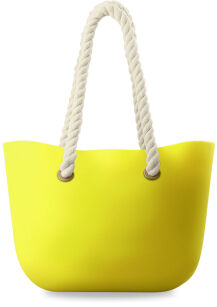  Silikonowa torebka torba shopper bag,jelly bag - guma - żółty