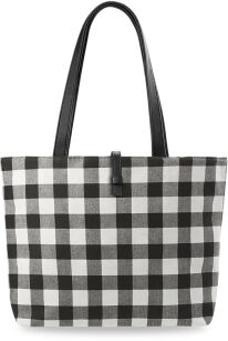 Torebka damska shopperbag eko torba na ramię do ręki kolory wzory - krata