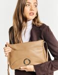 Monnari wodoodporna torba damska torebka listonoszka crossbody - beżowa - 8