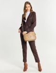 Monnari wodoodporna torba damska torebka listonoszka crossbody - beżowa - 7