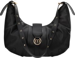 Monnari torba damska na ramię torebka miękka luźna shopper worek z paskiem - czarna