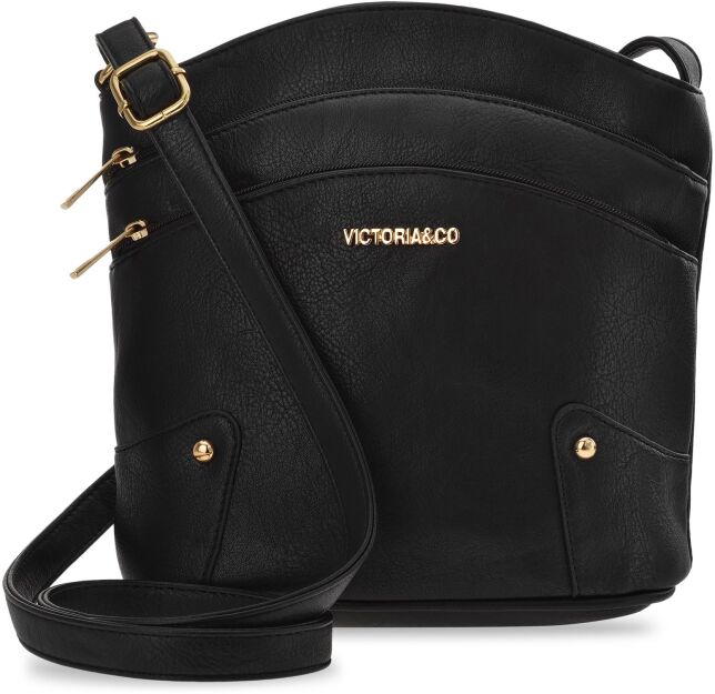 Pojemna miejska listonoszka crossbody torebka damska z kieszonkami