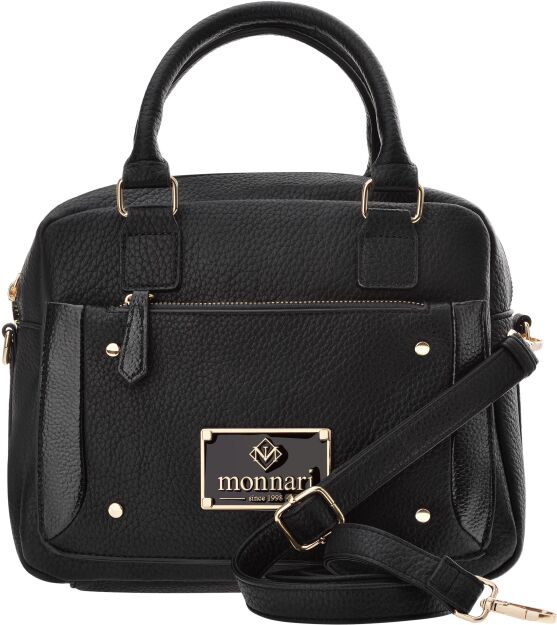 Monnari kuferek do ręki i na ramię klasyczna torba torebka damska - czarna