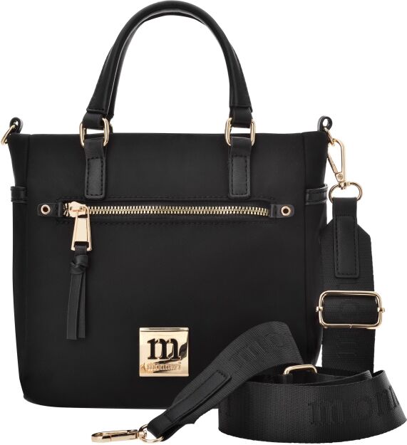 Monnari mała torebka sportowy kuferek miejska torba mini shopper - czarna