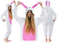 Piżama kigurumi jednoczęściowe przebranie kostium z kapturem – królik - 5