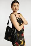 Torebka damska worek Monnari 3-komorowa pojemna torba na co dzień shopper - czarna - 5