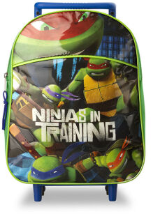 DZIECIĘCY PLECAK NA KÓŁKACH, WALIZECZKA DO PRZEDSZKOLA LUB NA WYCIECZKĘ, TEENAGE MUTANT NINJA TURTLES - ZIELONY