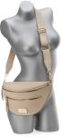 Saszetka damska Peterson na ramię elegancka nerka z kieszeniami torebka crossbody - beżowa - 2