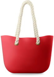  Silikonowa torebka torba shopper bag,jelly bag - guma - czerwony